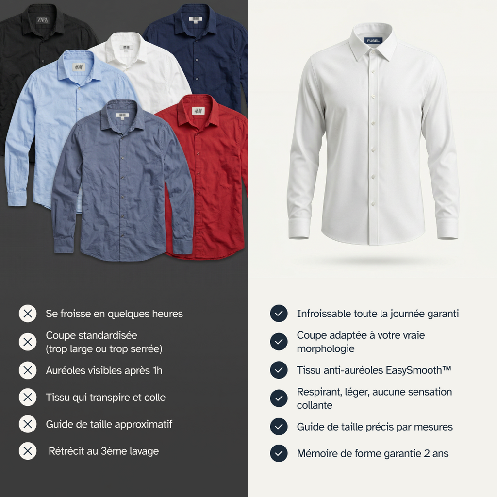 Chemise Infroissable - Coupe Ajustée